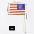 100Pcs America Toothpicks Flags, Food Flags, Mini Cupcaks Sticks Flags