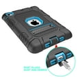 thumbnail image 6 of iPad mini Case, Dteck 3 in 1 Hybrid Heavy Duty Rugged Shockproof Anti-Scratch Protective Kickstand Case With PET Screen Protector For iPad mini 1 2 3 (not fit mini 4&5),Black/Blue, 6 of 7