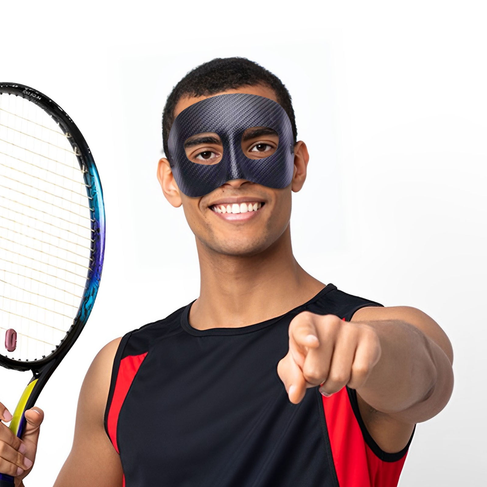 Protège Nez Sport Réglable - Masque Faciale Avec Rembourrage Pour Basket, Football - Protection Visage
