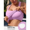 thumbnail image 5 of Womens Seamless Tank Tops Built in Bra Workout Top Square Neck Yoga Running Sports Tops, 5 of 8