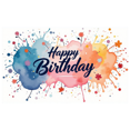 thumbnail image 2 of Colorful Happy Birthday Backdrop Banner for Birthday Party Decorations Background Celebration Photography Props Party Supplies Decors, 2 of 3
