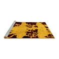 thumbnail image 2 of Ahgly Company Machine Washable Indoor Square Abstract Yellow Modern Area Rugs, 8' Square, 2 of 4
