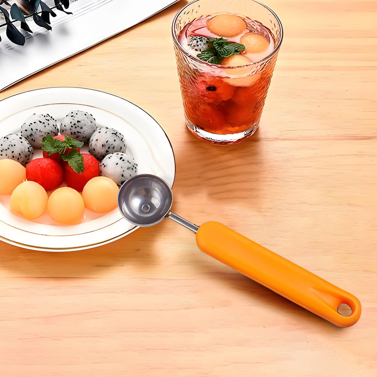 Npkgvia Gadgets De Cuisine En Solde, Cuillère à Glace Ménagère Cuillère à Fruits Cuillère à Glace Multifonctionnelle Ustensiles De Cuisine