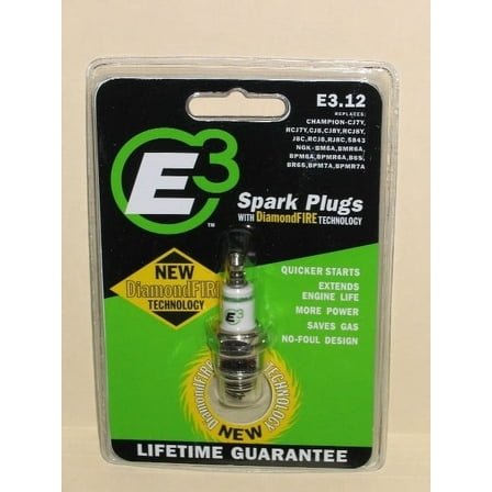 E3 Spark Plugs E3.12 Premium Lawn and Garden Spark Plug with DiamondFIRE Technology