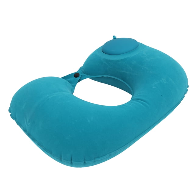 Cojín para reposacabezas, almohada en forma de U, almohada de viaje, almohada inflable, estética elegante