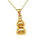thumbnail image 5 of Collar con colgante de urna conmemorativa en forma de calabaza para cenizas dorado Yashi 22664, 5 of 5