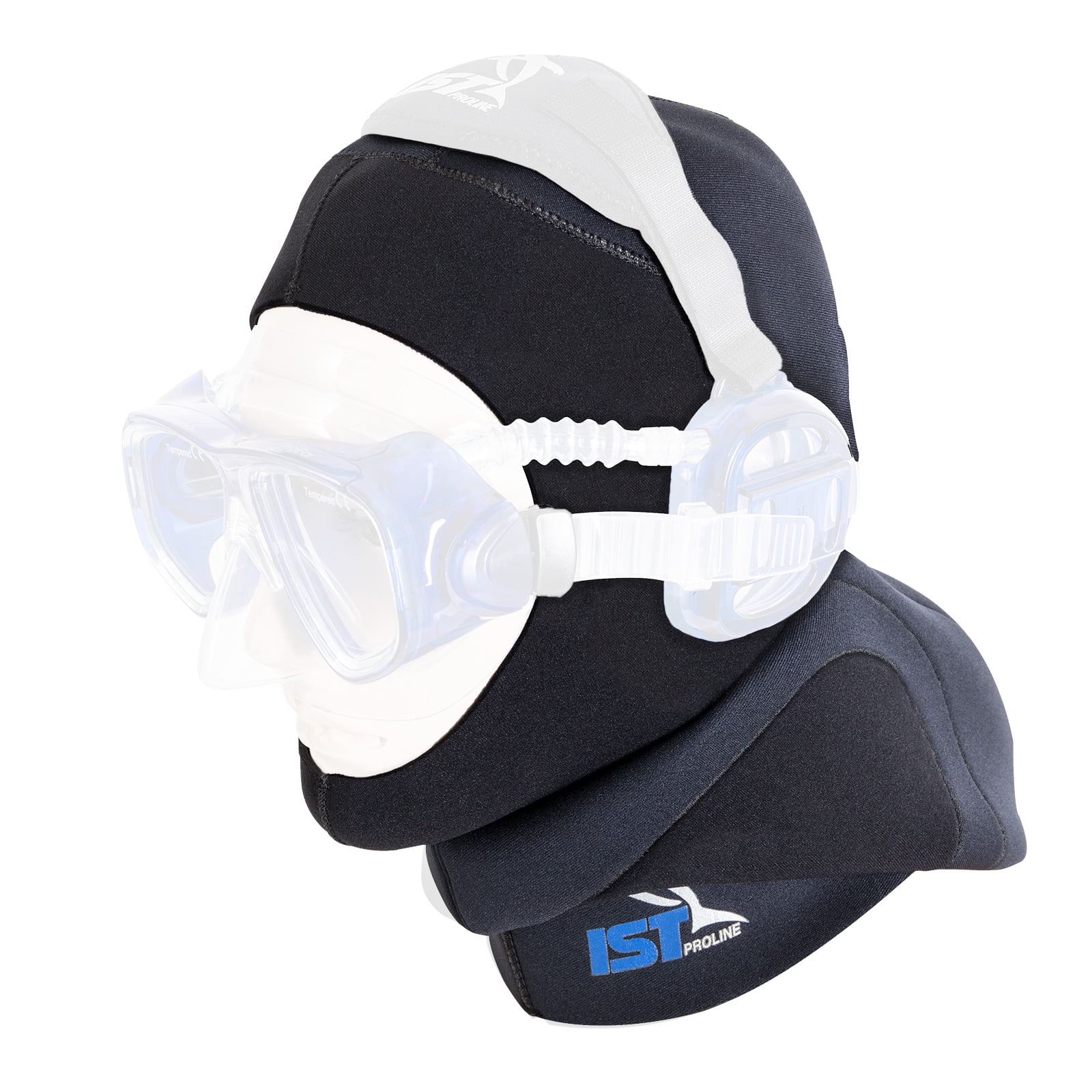 IST HD6 Dual Layer 5mm Neoprene Dive Hood, For Use with ProEar Mask