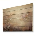 thumbnail image 2 of Designart "Beige delicate Forest II" Abstract Botanicals Print on Natural Pine Wood, 2 of 5
