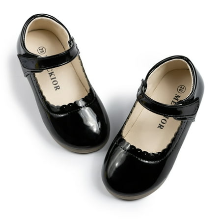

Bonario Toddler Dress Girls Shoes Mary Jane Soft Sole Princess Shoes for Little Kids