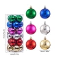 thumbnail image 2 of 24pcs Mini Christmas Balls Ornaments, Christmas Ball Set, Shatterproof Christmas Hanging Balls for Xmas Tree, Holiday, Wedding, Mardi Gras Party, 2 of 7