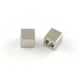 thumbnail image 2 of 50pcs Resistant 201 Stainless Steel Cube Spacer Beads Stainless Steel color 3x3x3mm Hole: 2mm, 2 of 2
