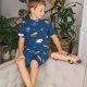 thumbnail image 4 of Balery Colorful Ocean Shark Conjunto de Pijama Infantil de Manga Corta con Estampado – Ropa de Dormir de Algodón Suave-X-Large, 4 of 6