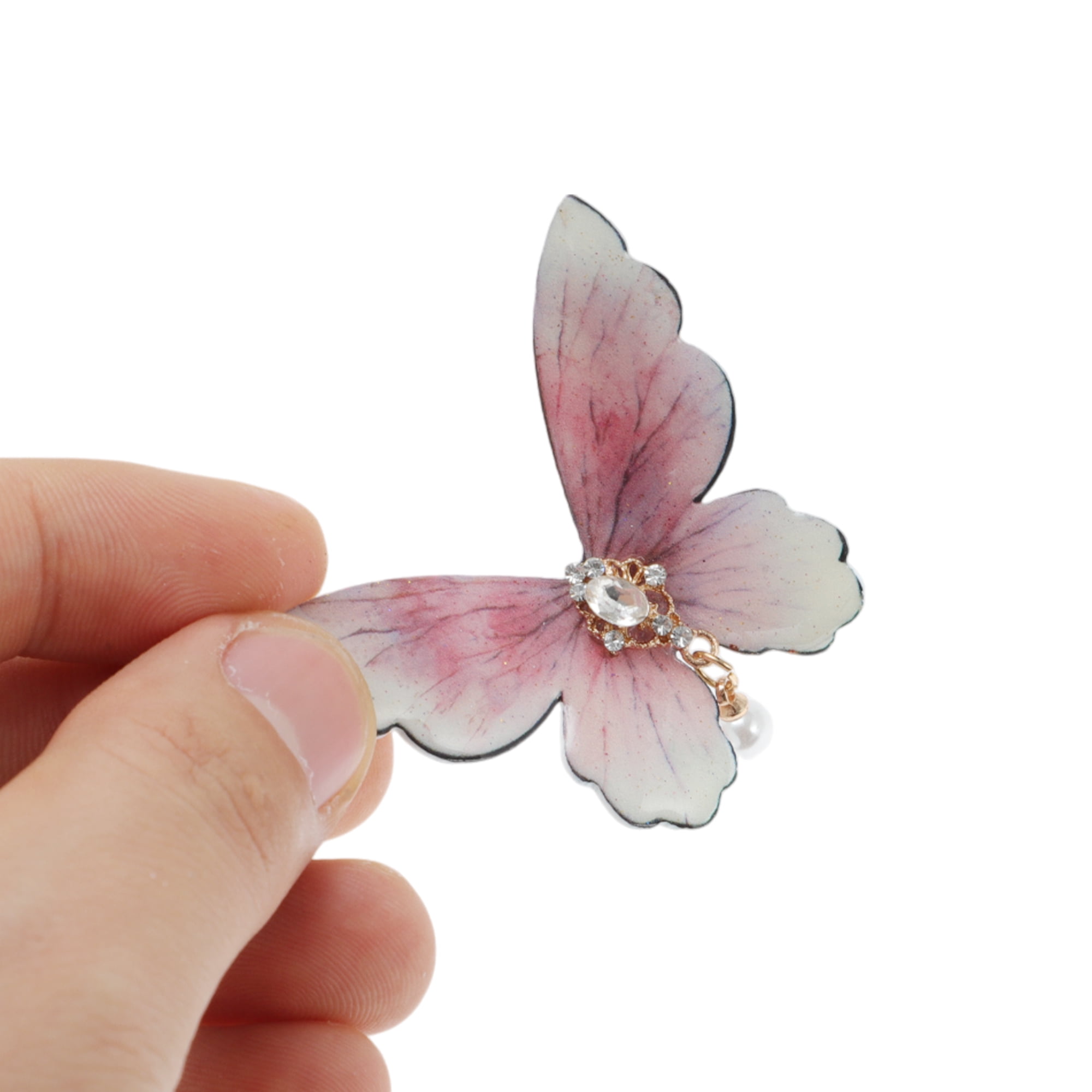 Unique Bargains Home Use Duckbill Hair Clips Pink