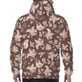 thumbnail image 5 of Hoodies for Men - Brown Folk Bird Floral Pattern Long Sleeve Comfrt Men'S Fashion Hoodies & Sweatshirts, Sweatshirts for Men Hoodies Pullover Clothing Clothes with Pouch, 5 of 7