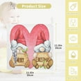 thumbnail image 2 of Dreamtimes Merry Christmas Gnome Baby Muslin Washcloths Face Towel, Watercolor Pink Heart Burp Cloths Cotton Wipes 5 PCS Infant Wash Cloth for Newborn Boys Girls 12x12 inches, 2 of 7