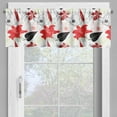 thumbnail image 2 of Ambesonne Floral Valance Pack of 2, Summer Inspired Botanical, 54"X18", Multicolor, 2 of 5