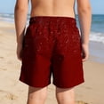 thumbnail image 5 of LIBRCLO Boys Swim Trunks with Compression Liner 11 Years Quick Dry Swimwear Hawaiian Kids 2 in 1 Board Shorts Swimsuits Casual Bathing Suits Summer Beach Shorts Red, 5 of 8
