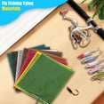 thumbnail image 2 of Synthetic Peacocks Strips Fly Tying Supply for Nymphs Shrimp Body Constructions Saltwater Freshwaters Fishing, 2 of 9