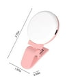 thumbnail image 5 of Tunhigl 60 LED Ring Light for Selfies, Makeup, and Video: Rechargeable Clip-On Light with Adjustable Brightness and Color Temperature for Phones and Laptops Pink, 5 of 8