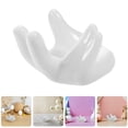 thumbnail image 2 of Miangastore 6pcs Hand Shaped Ceramic Egg Cup Holder Porcelain Egg Display Stand for Easter Eggs Hard Boiled Eggs Kitchen Table Decor Porcelain Eggs Holder for Festive, 2 of 8
