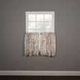 thumbnail image 2 of Ellis Curtain Abigail Design Printed Room Darkening Window Rod Pocket Pair Set With 2 Tiers - 2-Piece - 56x36", Multi, 2 of 7