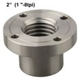 thumbnail image 1 of Wood Lathe Face Plate Fit 1-8Tpi Thread Turning Machine Chuck Flange Faceplate 2/3/4 Inches Lathe Faceplate Power Tool Lathe Acc, 1 of 7
