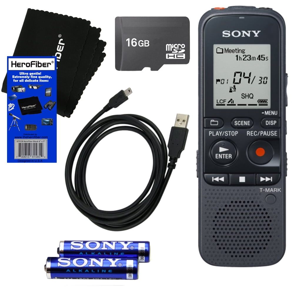 Sony ICDPX333 Builtin 4GB Flash Memory Digital Voice Recorder with