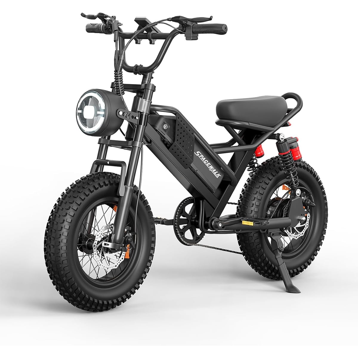 Spacewalk Small Electric Bike,16" Fat Tire Ebike,More Suitable for Holiday gift, and Teenagers with 750W Motor, 21.7MPH with Removable 48V/15AH Battery,50-Miles Motorcycle