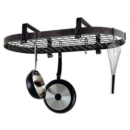Low Ceiling Oval Pot Rack - Premier Low Ceiling Oval Pot Rack (Chrome)