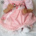 thumbnail image 4 of Muñeca bebé renacida Luxtrada de vinilo de silicona suave de 22 pulgadas y 55 cm, adorable y realista, regalo de cumpleaños para bebé, regalo de Navidad, 4 of 6