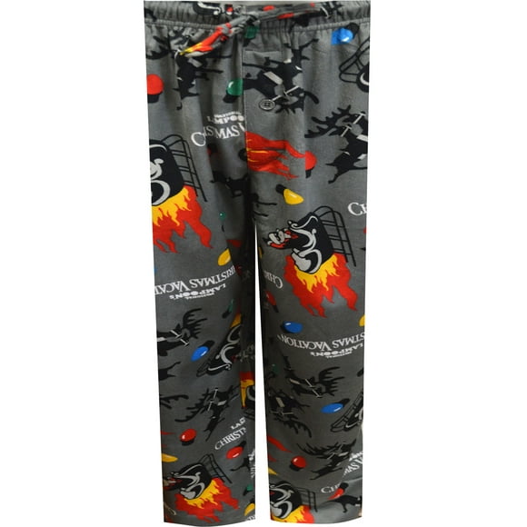 Briefly Stated Mens Christmas Vacation Griswold Family Silky Fleece Lounge Pants (Small)