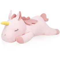 15.7'' Unicorn Stuffed Animal Pillow Plush Toy Cuddle Pillow Plushies Stuffed Unicorn Plush Pillow Soft Hugging Pillow Plush Toy Gift for fans