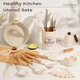thumbnail image 3 of Juego de utensilios de cocina Astercook de 39 piezas de silicona y madera, 3 of 9