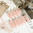 thumbnail image 3 of 10pcs/set No Bend Seamless Hair Clips Side Bangs Barrette Makeup Washing Face Accessories Women Girls Styling Hairpins, 3 of 9