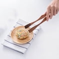 thumbnail image 1 of Pinzas de madera para alimentos | Pinza para hornear pan y elevador de pasteles | Utensilio de cocina a prueba de quemaduras para servir productos horneados, 1 of 3