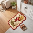 thumbnail image 5 of Pumpkin Pattern Diatom Mud Mat, Water Absorbent Quick Dry Bath Rug, Non Slip Home Front Door Doormat, for Fall Halloween Home Yard Front Door Decor, 5 of 7