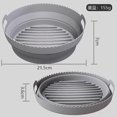 thumbnail image 1 of Foldable Air Fryer Silicone Liners, Air Fryer Silicone Pot Reusable Easy Cleaning Save Space Air Fryer Accessories B Grey, 1 of 2