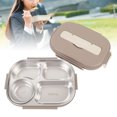 thumbnail image 1 of 316 Stainless Steel BentoBox, Multi Compartment 1500ml Lunch Box Lunch Containers with Soup Bowl, Bag, Utensils, Portable Lunch Food Storage Container for Adults Kids School, 1 of 7