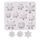 thumbnail image 1 of Fiudx Herramientas para Decorar Pasteles Navideños, Molde de Fondant de Copos de Nieve, Herramienta Antiadherente para Hornear, Flexible y Reutilizable, Ideal para Chocolate, Jabón, Dulces, Gelatina,, 1 of 3