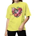 thumbnail image 2 of Floral Heart Wall Art Women's T-shirt, 2 of 3