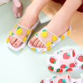 thumbnail image 4 of House Slippers Open Toe Quick Dry Fruit Pattern Shower Shoes Bathroom Slippers, 4 of 10
