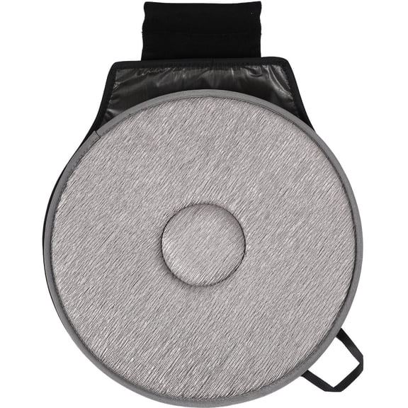 MIPCASE Universal Car Seat Swivel Cushion Grey Polyester Revolving Design Comfortable Support for All Seasons Use