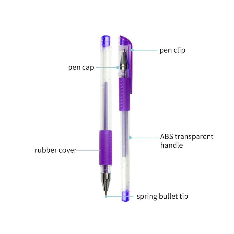 Gel Pens for Adult Coloring Books, Glitter Neon Gel Pens Set Include 60  Colors Gel Marker Pens, 60 Matching Color Refills, for Kids Drawing Gift  Card Art Crafts Doodling Scrapbooks Journaling 