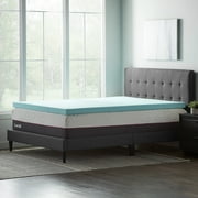 Lucid 3 Cooling Gel with Aloe Plush Memory Foam Mattress Topper, Full
