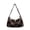 Chocolate Brown, variant on NCY Hobo Purse for Women Slouchy Plaid Patchwork Tote Canvas Drawstring Shoulder Bag Soft Vintage Daily Handbag