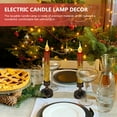 thumbnail image 1 of Raindrops 2Set Holiday Window Candles with Decorative Lighting in Golden Plastic Shape, 1 of 8