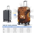 thumbnail image 6 of Lsque Countryside Sunflower Cow Printed Luggage Cover, Travel Luggage Protector,Scratch and Dirt Resistant, Fits 18-32 Inch Luggage - Medium, 6 of 9