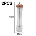 thumbnail image 2 of Molinillos de sal y pimienta manuales, duraderos, rellenables y de grosor ajustable para un sabor mejorado, 2 of 5