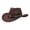 Coffee, variant on Men's Western Cowboy Hat: Wide Brim Felt Fedora Hat with Buckle Belt for Holidays, Outdoor Activities, and Everyday Wear