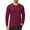 WineRed1, variant on GENTS BLISS Henley Men Sweatshirts Fleece Pullover Men Shirts Long Sleeve Button Sweatshirts for Men